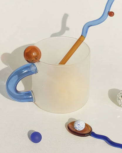 Candy Mug - Handblown Whimsical Dopamine Coffee Tea Cup - UrbanNest Co