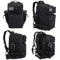 45L Tactical Backpack with Built - In Cooler Black - UrbanNest Co