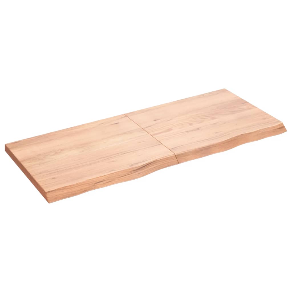 NNEVL Table Top Light Brown 120x50x4 cm Treated Solid Wood Oak - UrbanNest Co