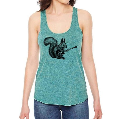 Squirrel Playing Guitar Racerback - UrbanNest Co