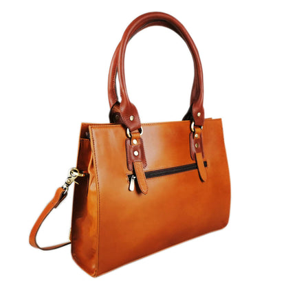 The Signature 15" Leather Laptop Bag, Tan - UrbanNest Co