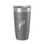 Swan Lake Map Tumbler Travel Mug Insulated Laser Engraved Coffee Cup Maine 20 oz - UrbanNest Co
