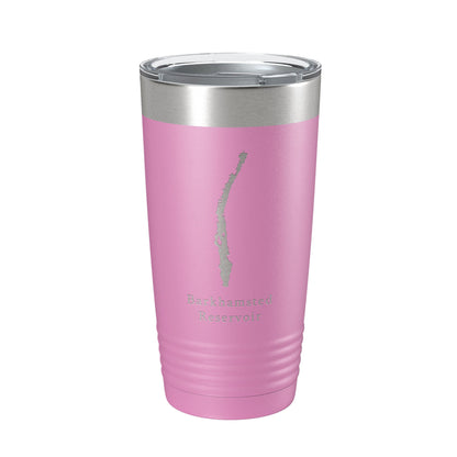 Barkhamsted Reservoir Tumbler Lake Map Travel Mug Insulated Laser Engraved Coffee Cup Connecticut 20 oz - UrbanNest Co