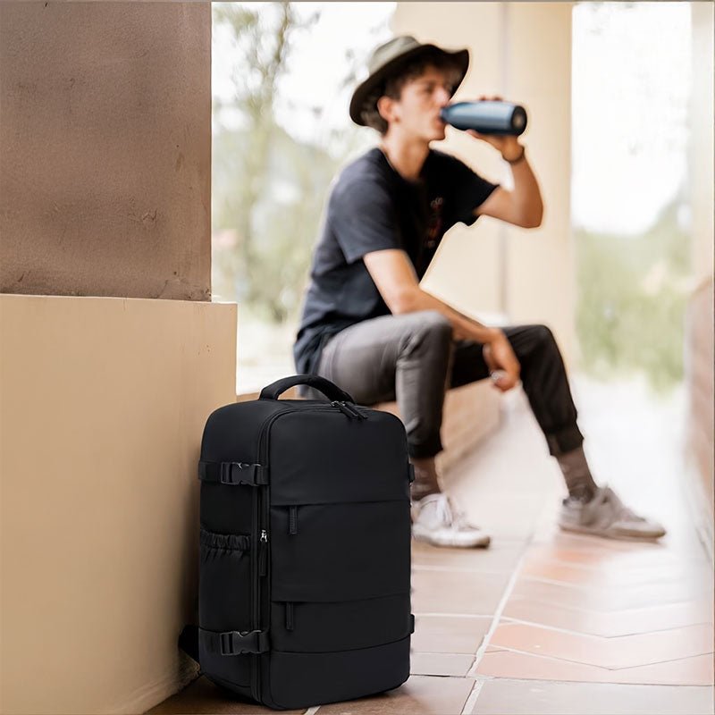 Ryanair Approved 40x20x25 Cabin Bag - Vacuum Compression Travel Backpack & 42x29x15 Storage Bag, Laptop Compartment - UrbanNest Co