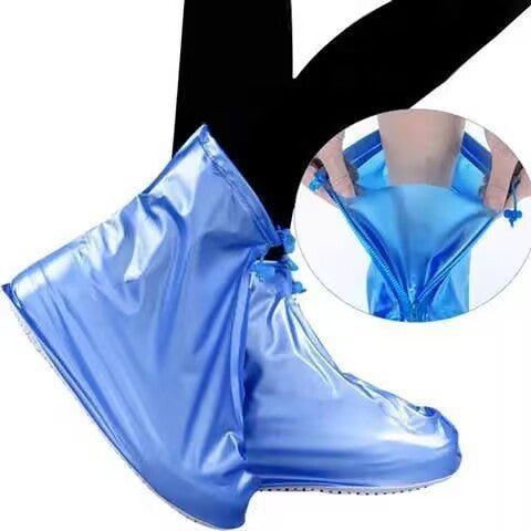 Waterproof Shoe Covers with Zipper, Thickened Rain Boot Covers, PVC Mid - Calf Shoe Covers for Travel - UrbanNest Co