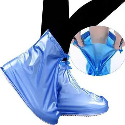 Waterproof Shoe Covers with Zipper, Thickened Rain Boot Covers, PVC Mid - Calf Shoe Covers for Travel - UrbanNest Co