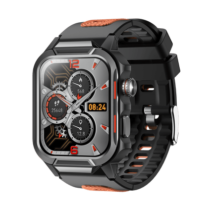 Rugged Smartwatch for Men 3ATM Waterproof Smartwatch 1.96 inch screen for Android and iOS Phones Fitness Tracker Watch with 100+ Sports Modes - UrbanNest Co