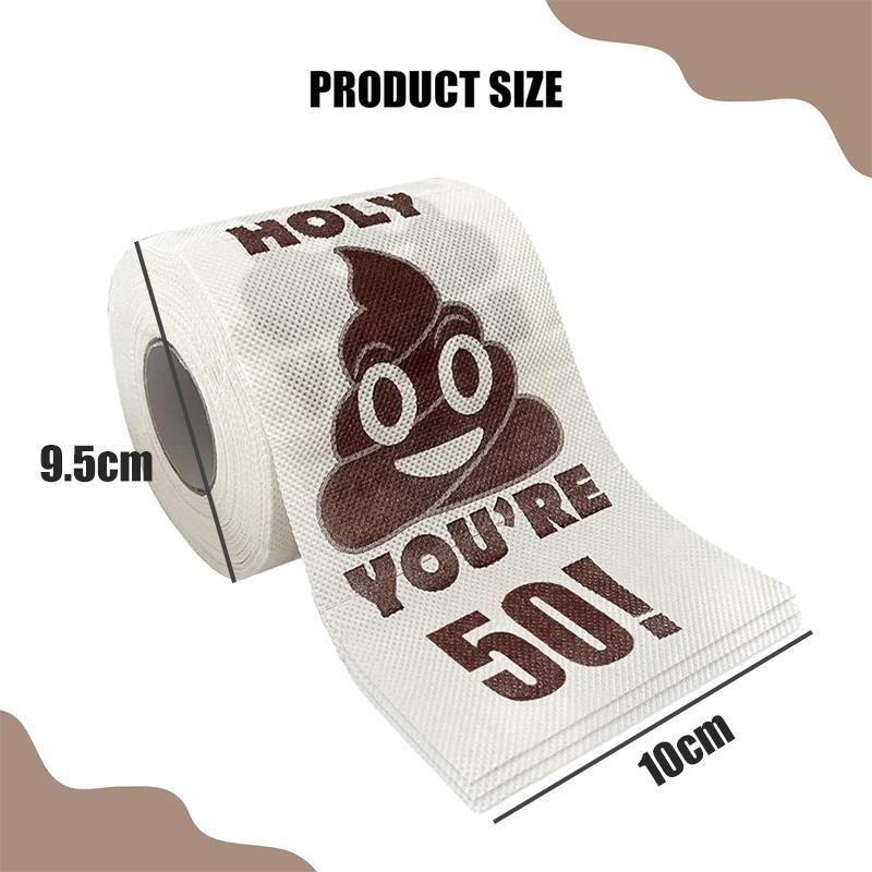 Prank Gag Printed Poop Funny Toilet Paper Roll Novelty Gag Gift for Pranks - UrbanNest Co