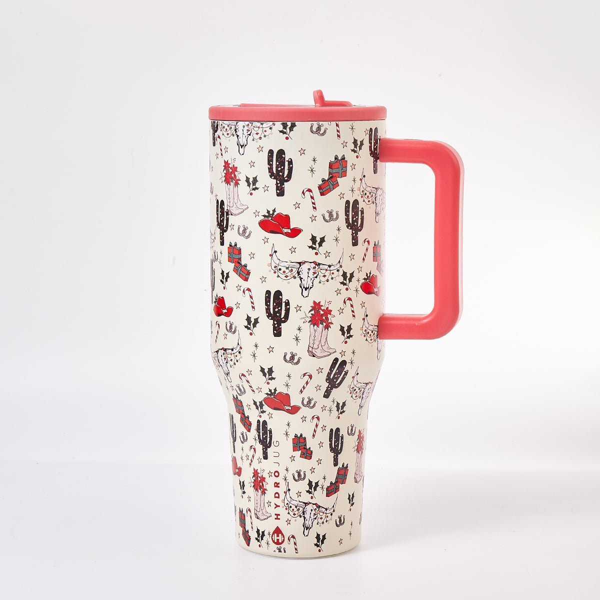 HydroJug Cowboy Christmas Traveler Tumbler – Western Holiday Limited Edition - UrbanNest Co