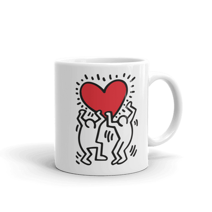 Men Holding Heart Icon, Street Art Mug - UrbanNest Co