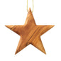 Stern Anhänger aus Olivenholz (8 cm) | Baumschmuck & stilvolle Weihnachtsdeko - UrbanNest Co