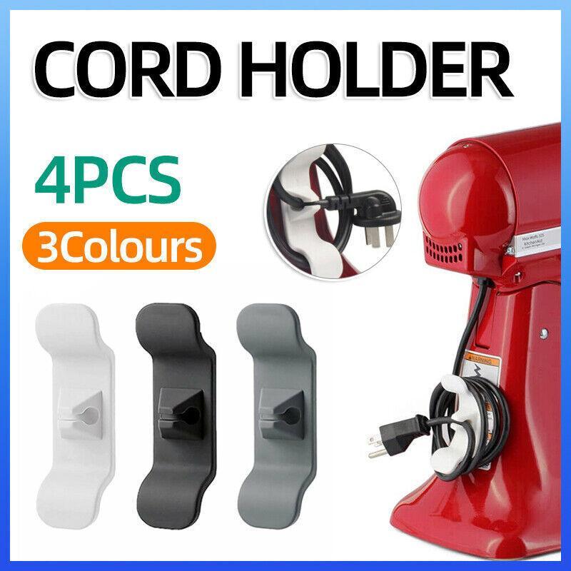 Cord Organizer Wrap Holder 4pcs Kitchen Appliance Cable Winder Adhesive Clip - UrbanNest Co