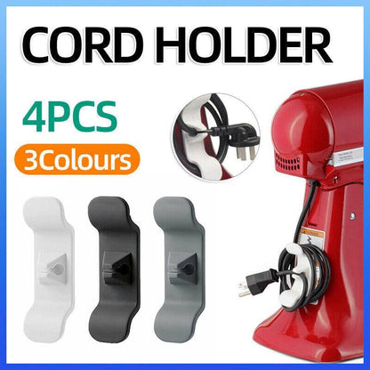 Cord Organizer Wrap Holder 4pcs Kitchen Appliance Cable Winder Adhesive Clip - UrbanNest Co