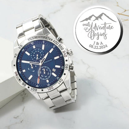 Personalized Mens Watch, Boyfriend Gift, Anniversary Gift - UrbanNest Co