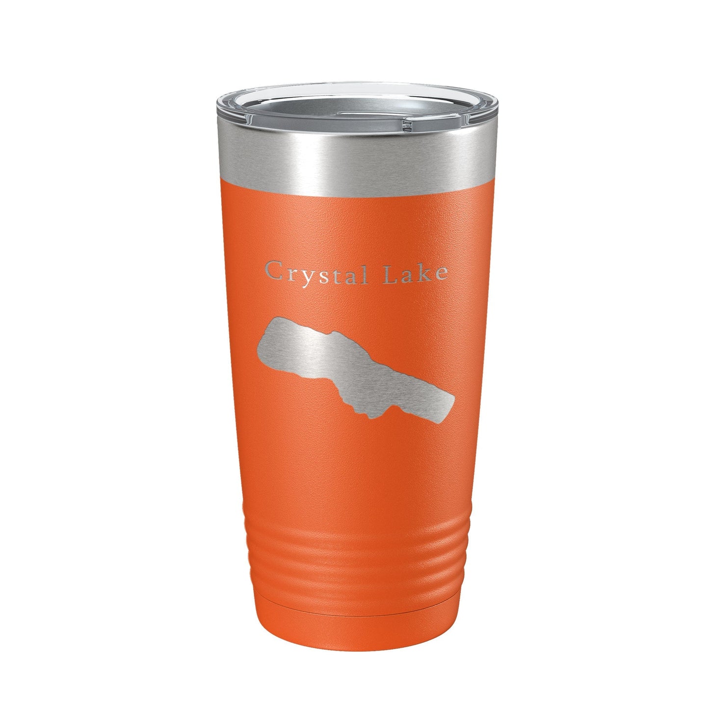 Crystal Lake Map Tumbler Travel Mug Insulated Laser Engraved Coffee Cup Michigan 20 oz - UrbanNest Co
