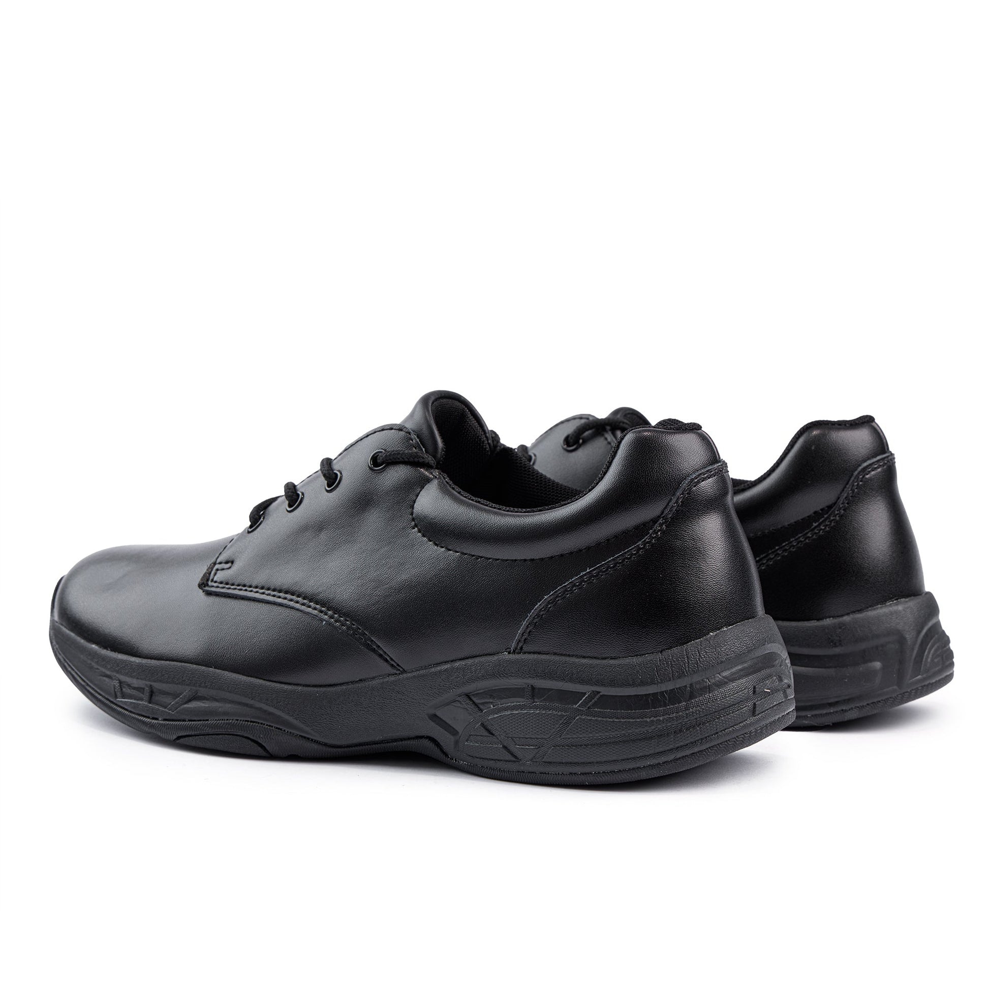 Alex Senior Leather Lace Up School Shoe - Black - UrbanNest Co
