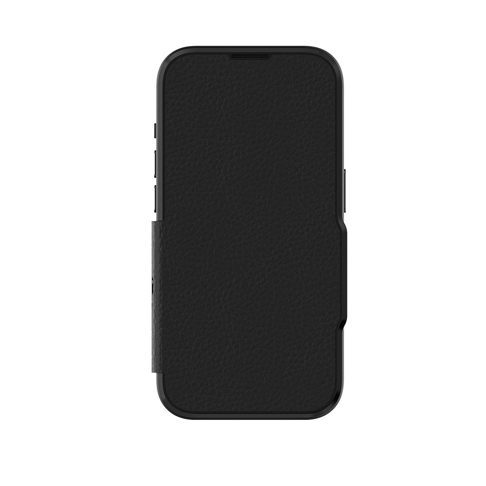 NNEDSZ EFM Monaco E - leather Wallet Case Armour With D3O Plus Suits Iphone 15 (6.1") - Black/Space Grey - UrbanNest Co