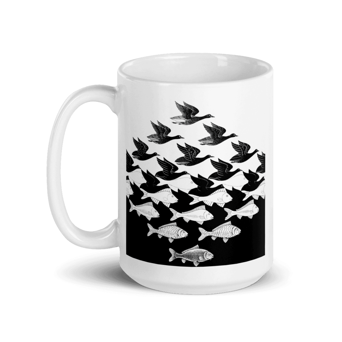 MC Escher Sky and Water I Art Mug - UrbanNest Co