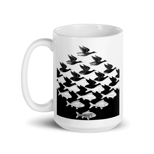 MC Escher Sky and Water I Art Mug - UrbanNest Co
