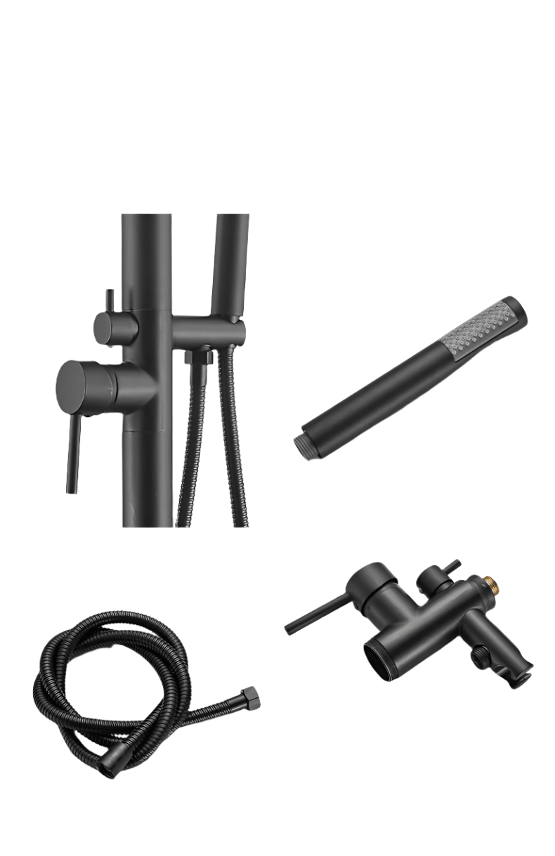 Outdoor Wall - Mounted Shower Column with Hot & Cold Water - UrbanNest Co