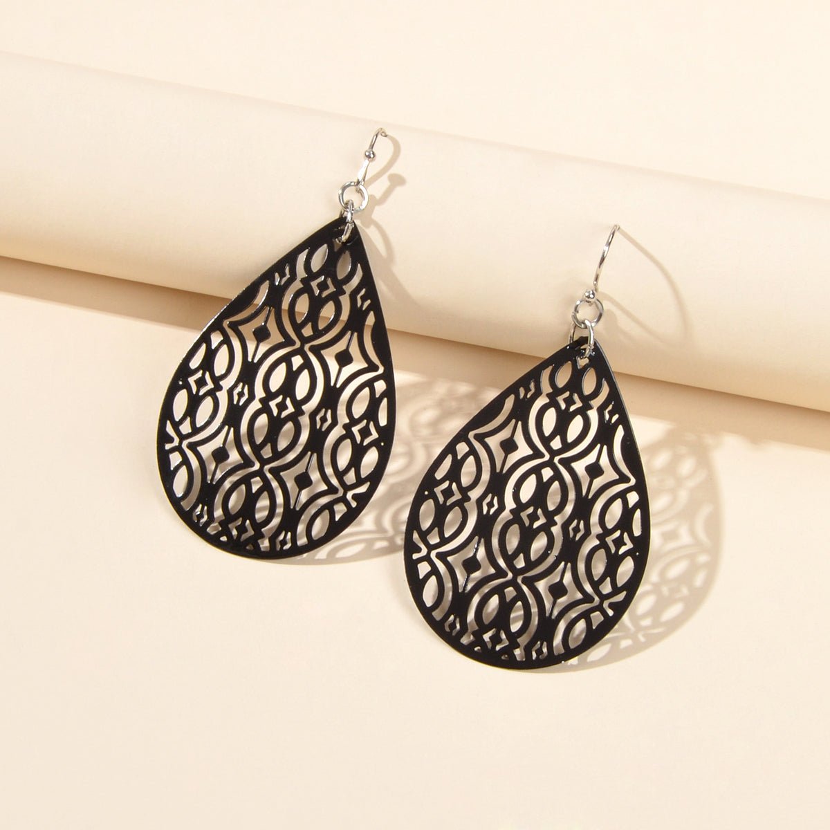 AU Post Oval Hollow Ethnic Water Drop Dangle Earrings Boho Teardrop Jewellery - UrbanNest Co