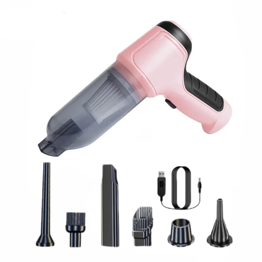 Car Vacuum Cleaner Strong Suction Cleaning Mini Machine Wireless Portable Handhled Blower Machine Air Duster for Home Appliances - UrbanNest Co
