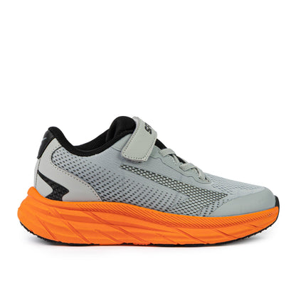 Tempo Boys Runner - Grey/Orange V Strap - UrbanNest Co