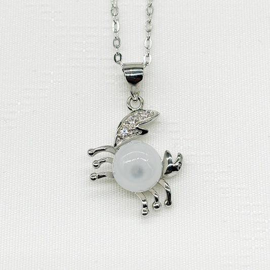 Sterling Silver Zodiac Aroma Necklace - Cancer June - July | Perfect Birthday Gift | Energy & Healing | Diffuse on the go - UrbanNest Co