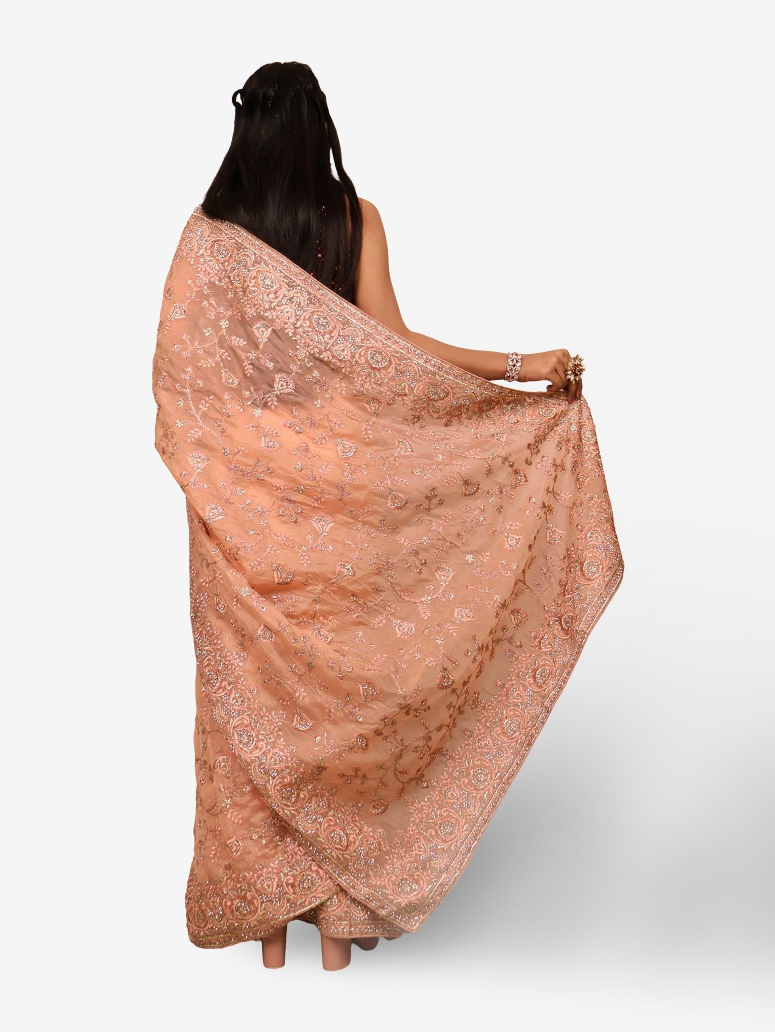 Designer Saree with Stone & Heavy Embroidery Work by Shreekama - UrbanNest Co