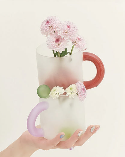 Candy Mug - Handblown Whimsical Dopamine Coffee Tea Cup - UrbanNest Co
