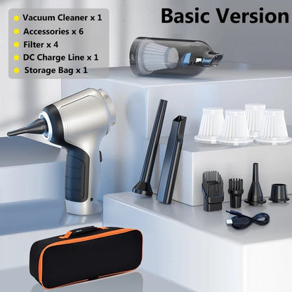 95000PA Car Vacuum Cleaner Wireless Powerful Cleaning Machine Auto Robot Car Accessories Home Appliance Strong Suction As Gift - UrbanNest Co