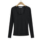 Minimally ribbed semi transparent T-shirt - UrbanNest Co