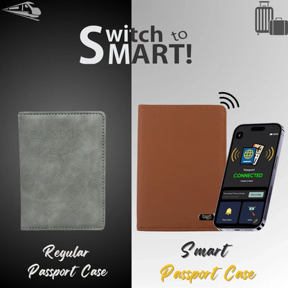 Dolphin Smart Leather Passport Tracker - UrbanNest Co