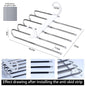 NNEDSZ 2 Pack Adjustable Multi - Layer 5 in 1 Pants Hanger for Wardrobe and Home Storage (White) - UrbanNest Co
