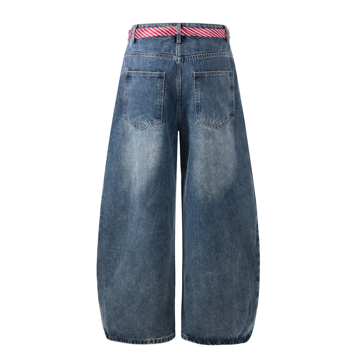 Denim Pants Women High Waist Loose Drape Wide Leg Versatile Slimming Floor Length Knife Pants - UrbanNest Co