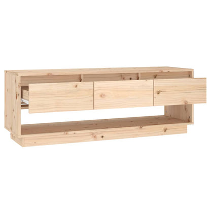 NNEVL TV Cabinet 110.5x34x40 cm Solid Wood Pine - UrbanNest Co