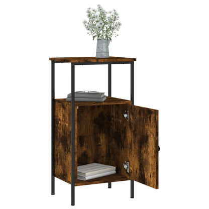 NNEVL Bedside Cabinets 2 pcs Smoked Oak 41x31x80 cm Engineered Wood - UrbanNest Co