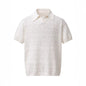 Flip collar pullover short sleeved knitted sweater - UrbanNest Co