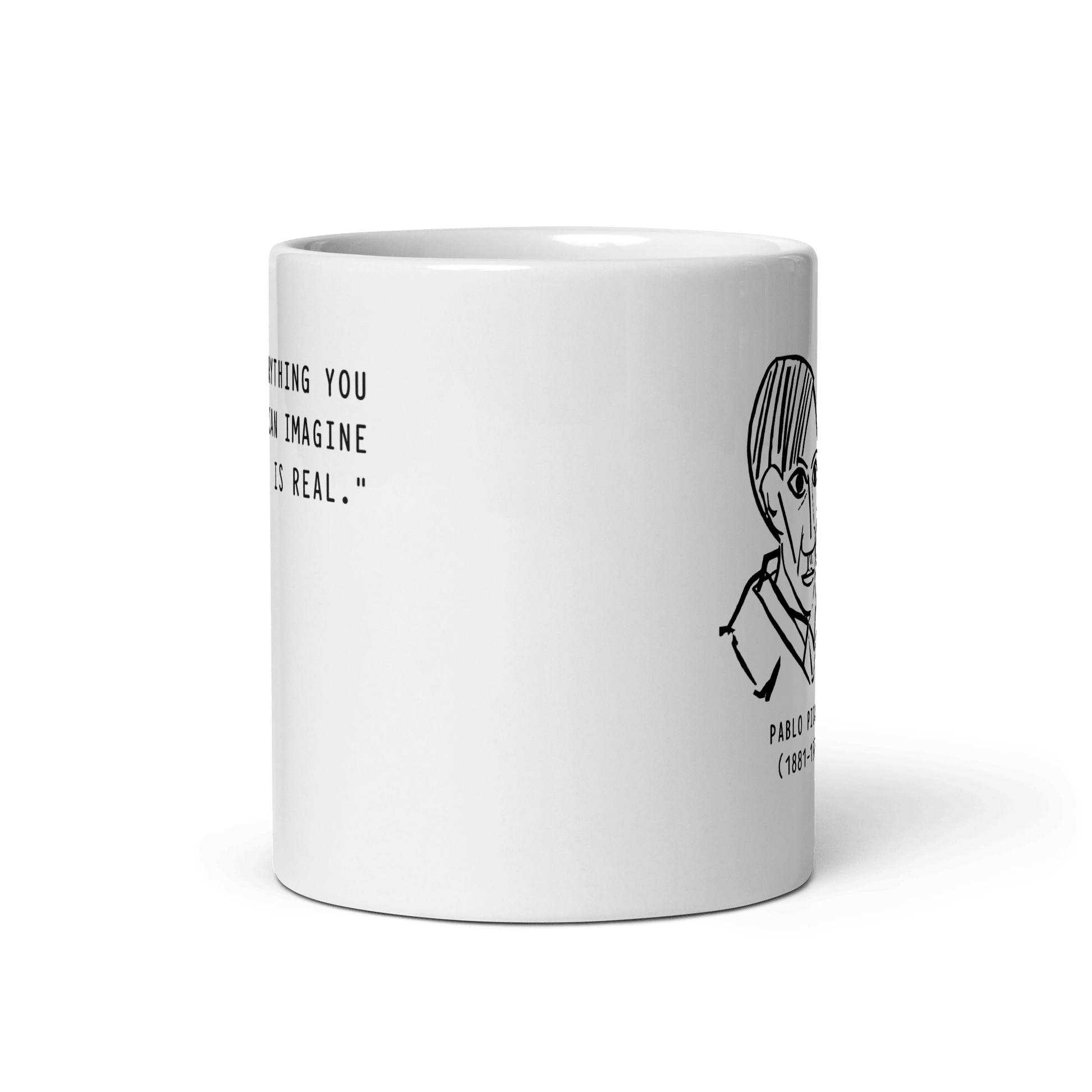 Picasso Self - Portrait Mug – 'Everything You Can Imagine Is Real' - UrbanNest Co