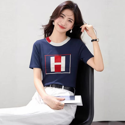Chiffon Short Sleeve T-Shirt for Women Summer FashionStylish and Simple Top - UrbanNest Co