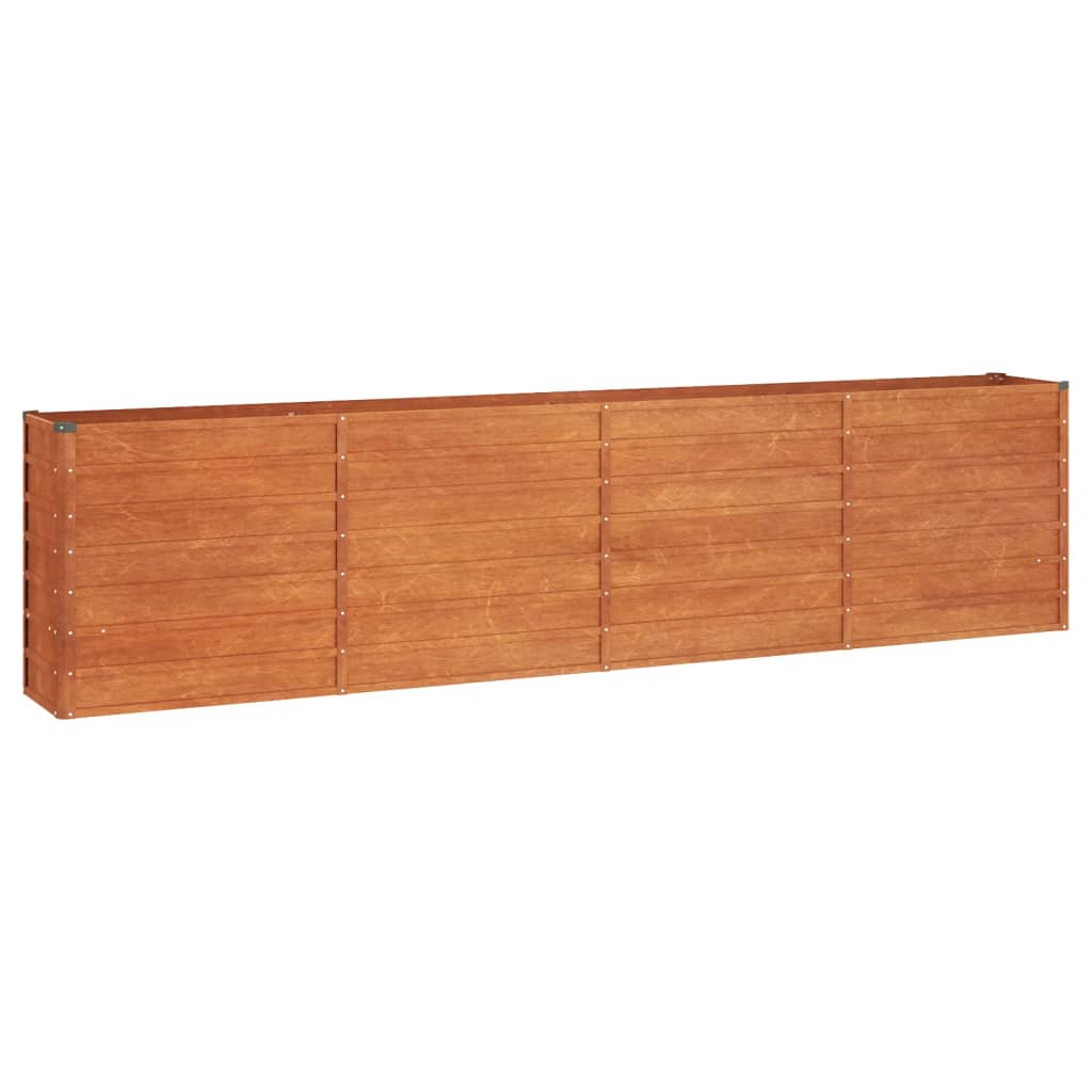 NNEVL Garden Raised Bed Rusty 320x40x77 cm Corten Steel - UrbanNest Co