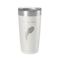 Swan Lake Map Tumbler Travel Mug Insulated Laser Engraved Coffee Cup Maine 20 oz - UrbanNest Co