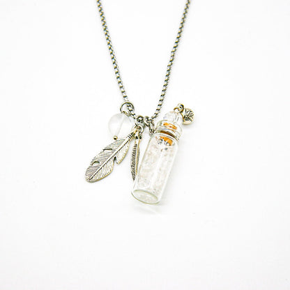 Clear Quartz Diffusing Necklace | Energy & Healing | Diffusing on the go | Perfect Gift - UrbanNest Co