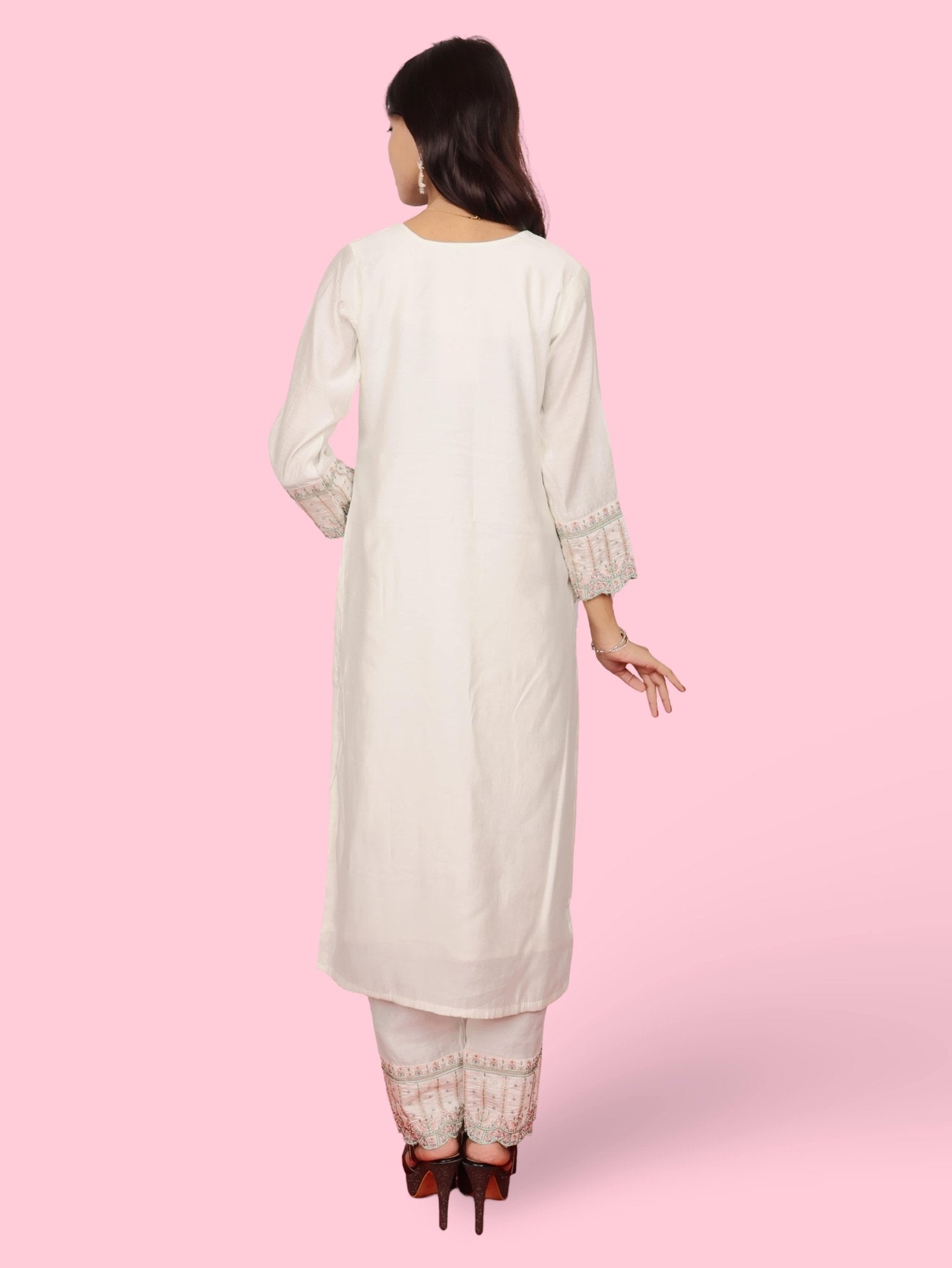 Women's Cotton Kurta - Pant, and Dupatta Set - UrbanNest Co
