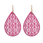 AU Post Oval Hollow Ethnic Water Drop Dangle Earrings Boho Teardrop Jewellery - UrbanNest Co