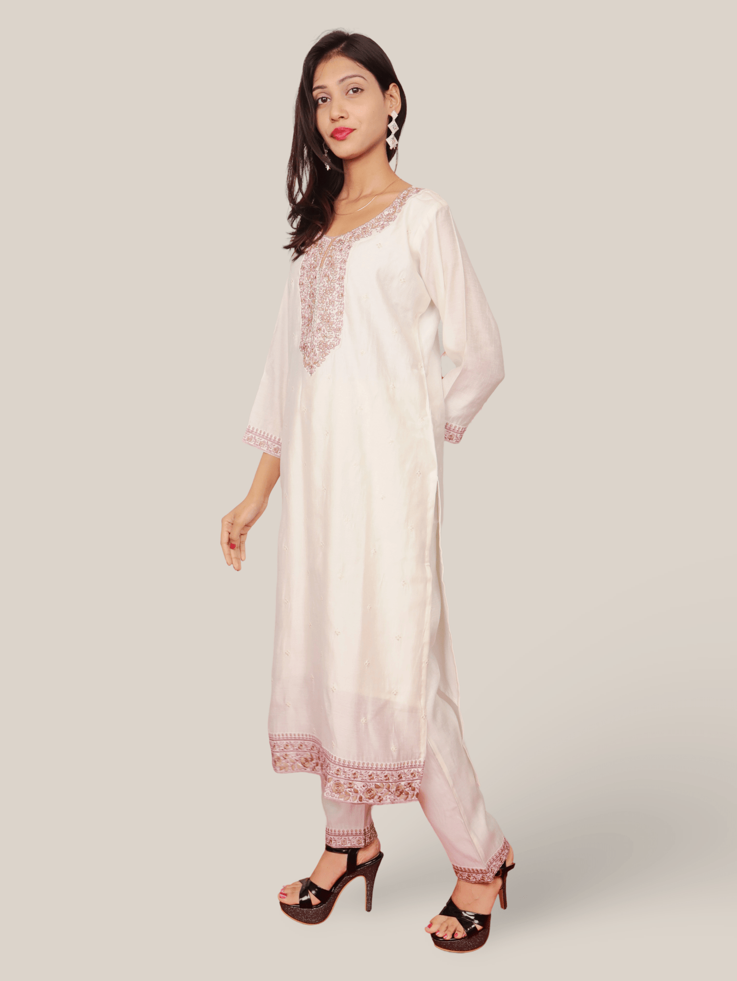 Woman's Straight Suit Set with Dupatta - UrbanNest Co