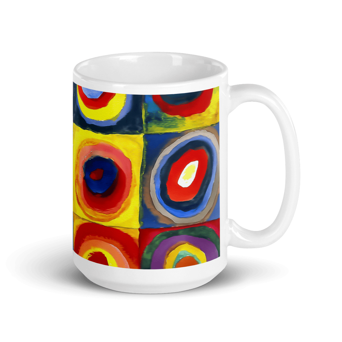 Wassily Kandinsky, Farbstudie - Color Study, Squares with Concentric Circles, 1913 Artwork Mug - UrbanNest Co