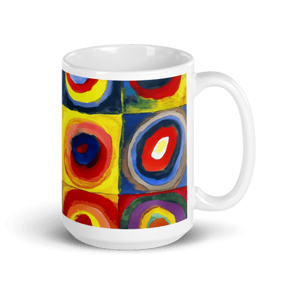 Wassily Kandinsky, Farbstudie - Color Study, Squares with Concentric Circles, 1913 Artwork Mug - UrbanNest Co