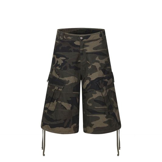 Multi - Pocket Drawstring Design, Loose Straight Fit Cool Look, Mid - Length Pants - UrbanNest Co
