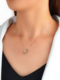 Trendy Designer Jewellery Silver Chain Gold Silver Circle Pendant Women Necklace - UrbanNest Co